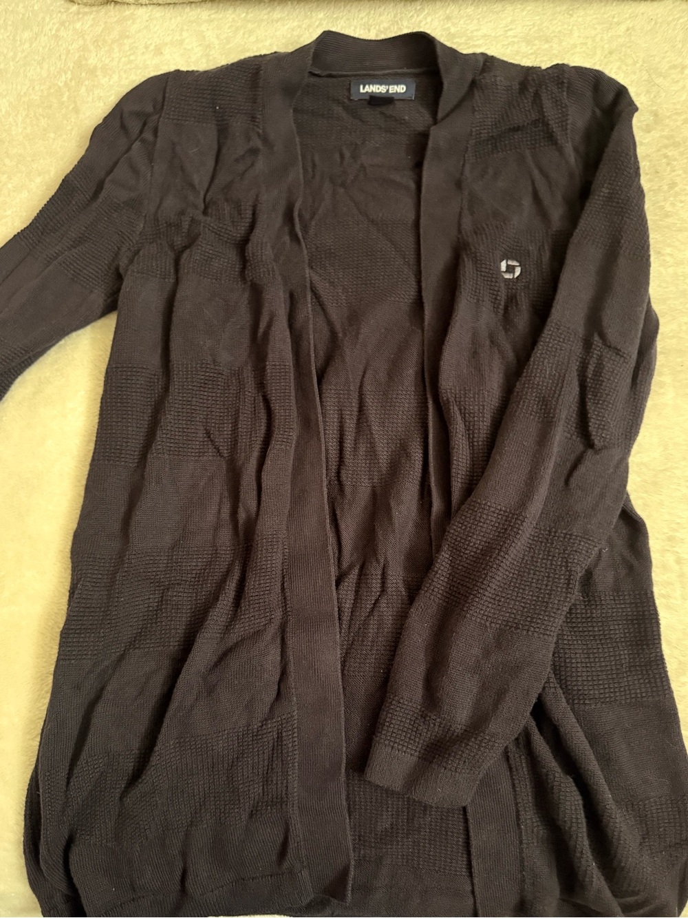 Chase Bank Cardigan w/ Textured Pattern